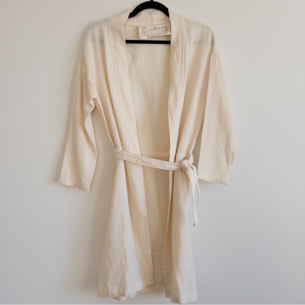 Handwoven Wool and Silk Blend Robe